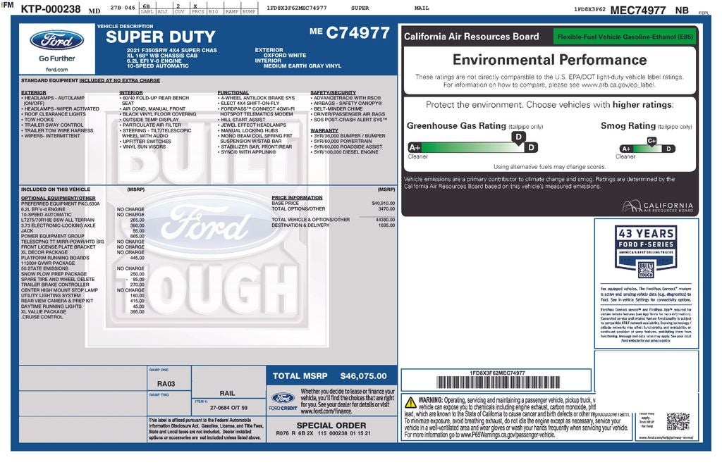 2021 Ford F-350SD XL 168 WB