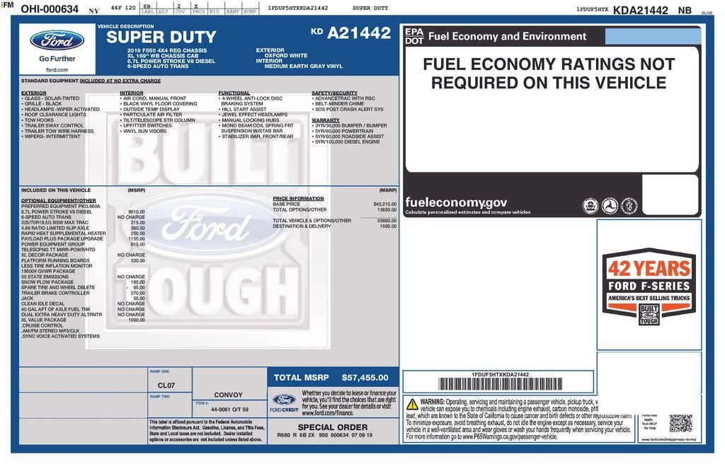 2019 Ford F-550SD XL DRW