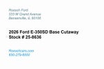 2026 Ford E-350SD Base Cutaway