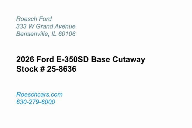 2026 Ford E-350SD Base Cutaway
