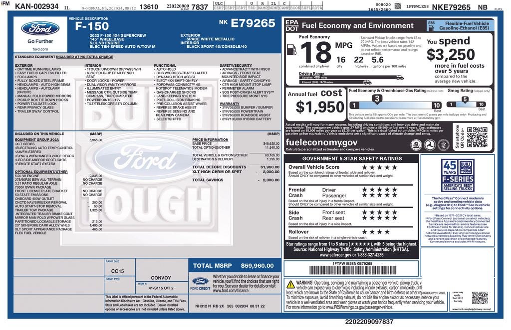 2022 Ford F-150 XLT