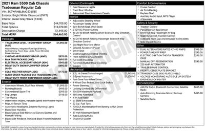 2021 RAM 5500HD Tradesman